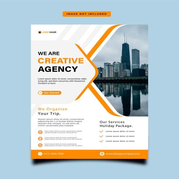 Creative Agency Flyer Design Template Vector (1)