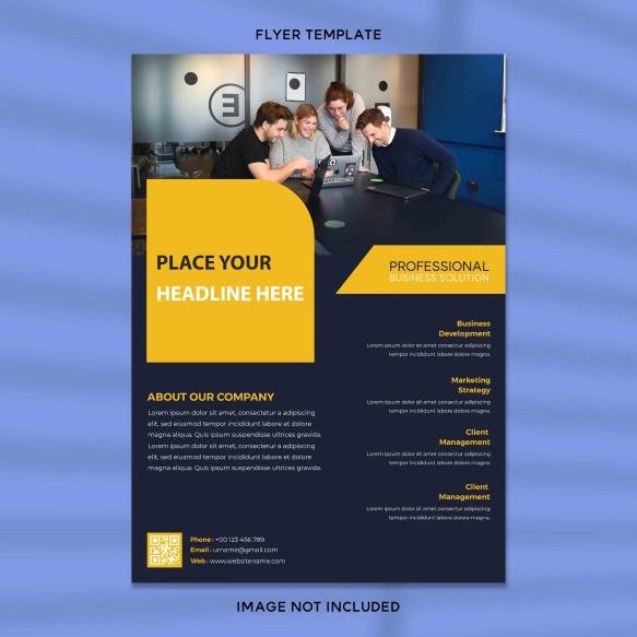 Creative Corporate Business Flyer Template Stock Image