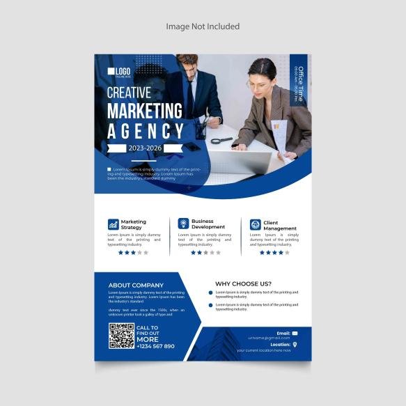 Creative Marketing Agency Flyer Template