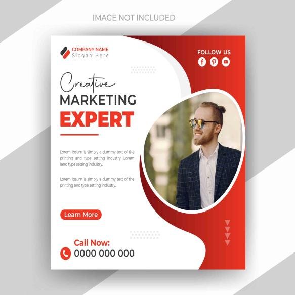 Creative Marketing Expert Social Media Post Corporate Business Company Web Banner Template