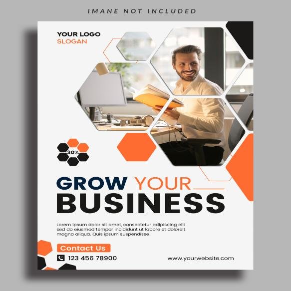 Digital Marketing Agency Corporate Business Flyer Brochure Design Template (1)
