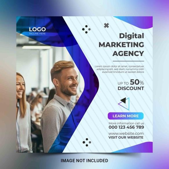 Digital Marketing Agency Social Media Post Design