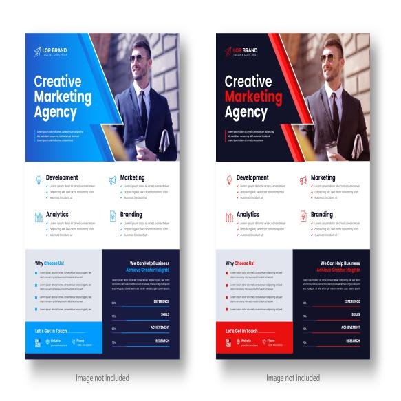 Digital Marketing Corporate Modern Business Flyer Design Template With Red Blue Color (1)