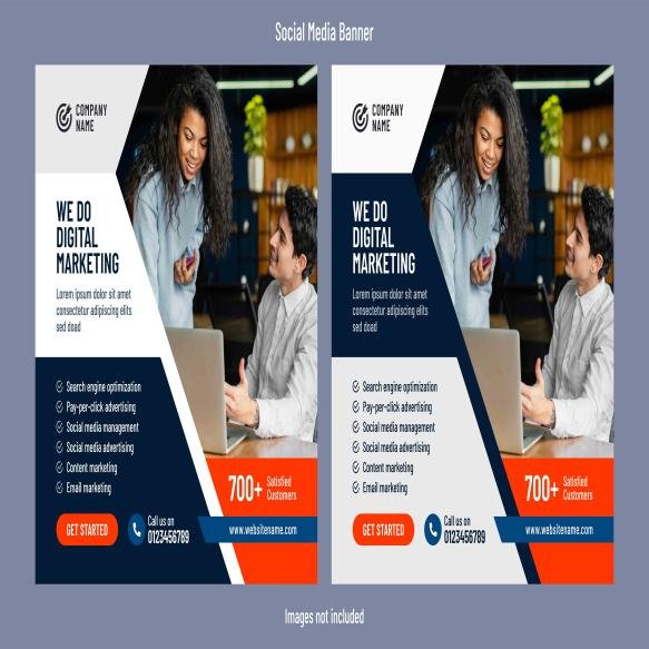 Digital Marketing Services Agency Social Media Post Design Template