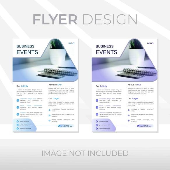 Eps Modern Digital Marketing Corporate Vector Vertical Business Sale Flyer Template