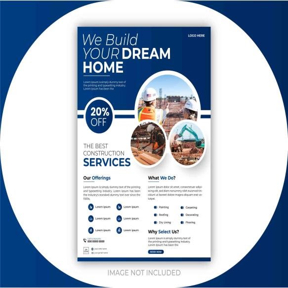 Flyer Design Construction Template