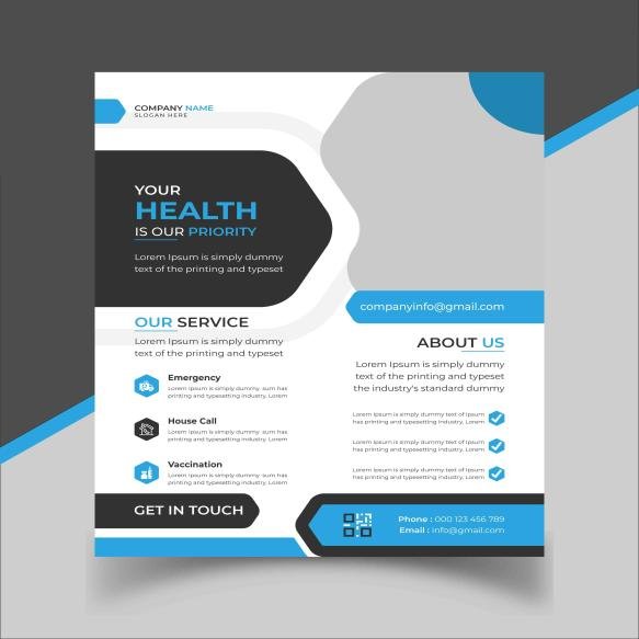 Health Flyer Design Template
