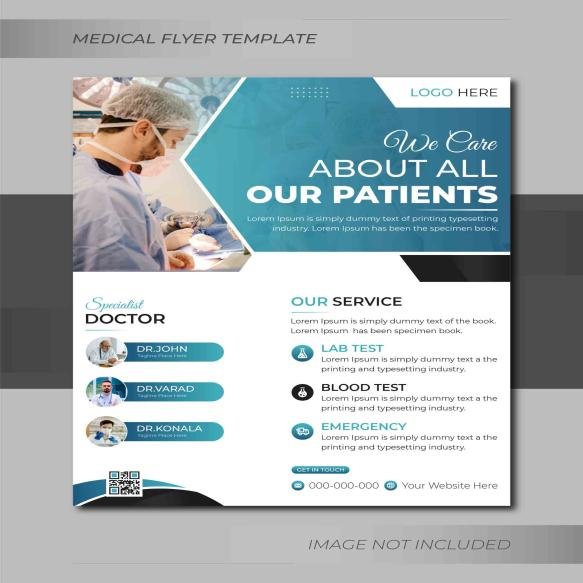 Medical Healthcare Multipurpose Flyer Design Brochure Cover Template