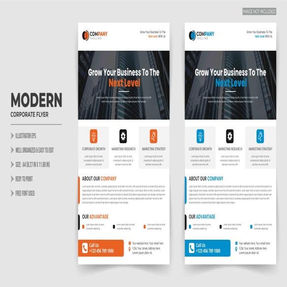 Modern Business Flyer Corporate Flyer Template Design