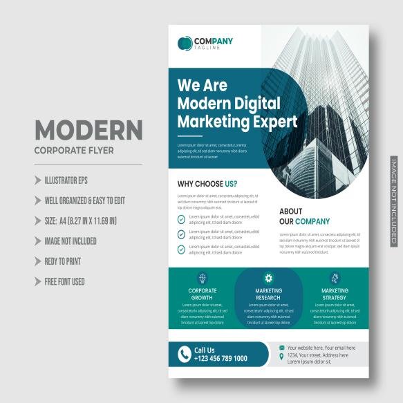 Modern Business Flyer Template Unique Corporate Flyer Template (1)