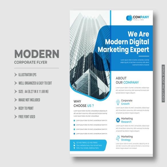 Modern Business Flyer Template Unique Corporate Flyer Template (2)