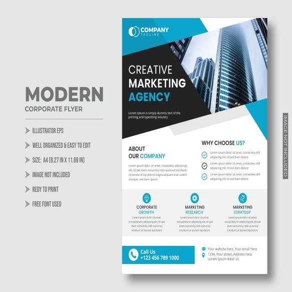 Modern Business Flyer Template Unique Corporate Flyer Template (4)