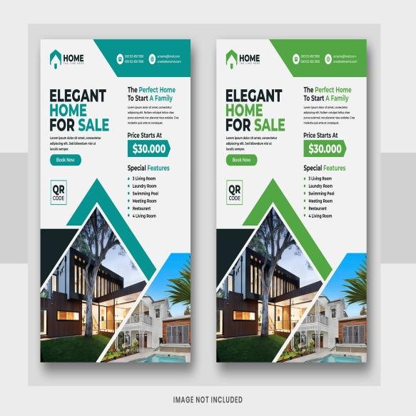Modern Creative Real Estate Flyer Design Template Business Flyer Template (1)
