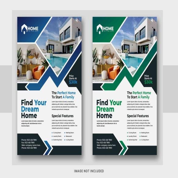 Modern Creative Real Estate Flyer Design Template Business Flyer Template