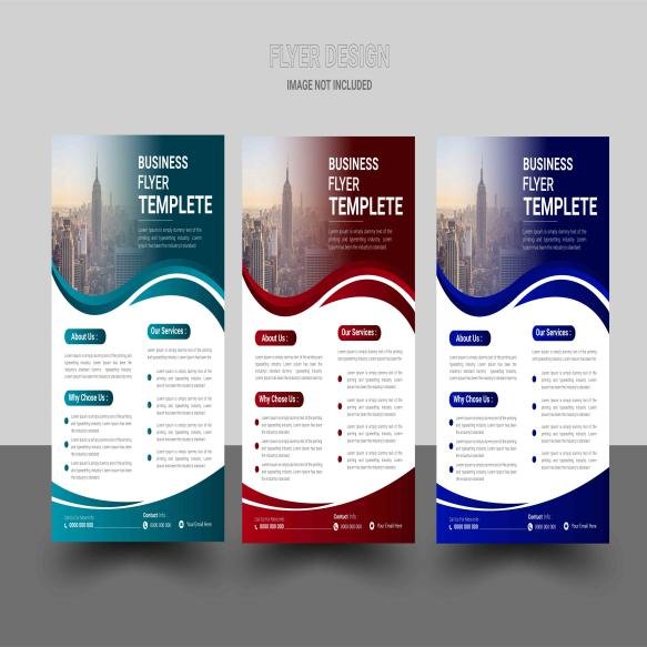 Modern Marketing Agency Flyer Template Vector