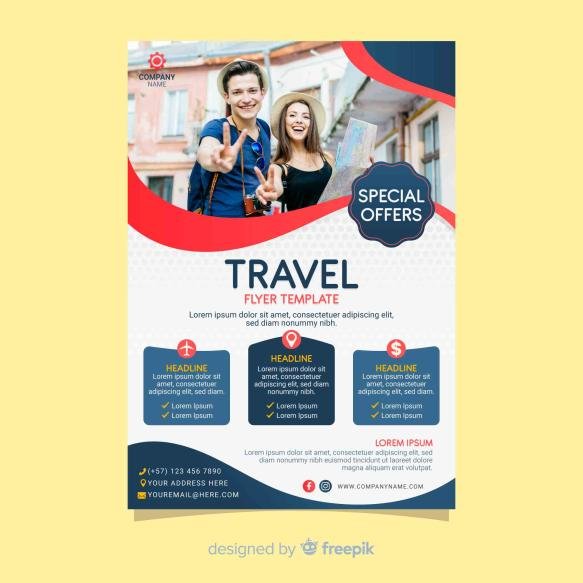 Template Travel Poster With Photo