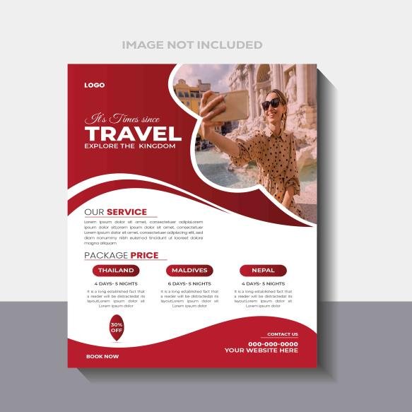 Traveling Tour Tourism Marketing Flyer Flyers Template Design Travel Tourism Adventure