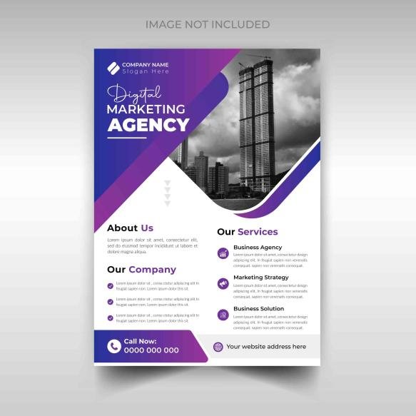 Unique Business Flyer Design Template Marketing Agency