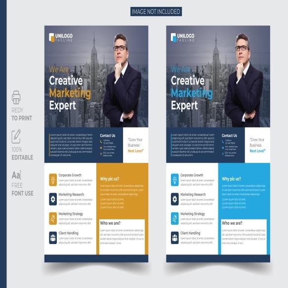 Unique Creative Modern Business Flyer Corporate Flyer Template (1)