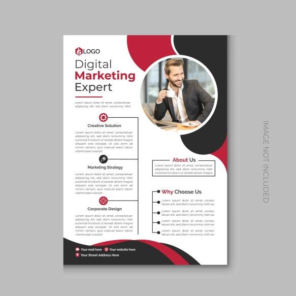 Vector Business Corporate Flyer Design Template