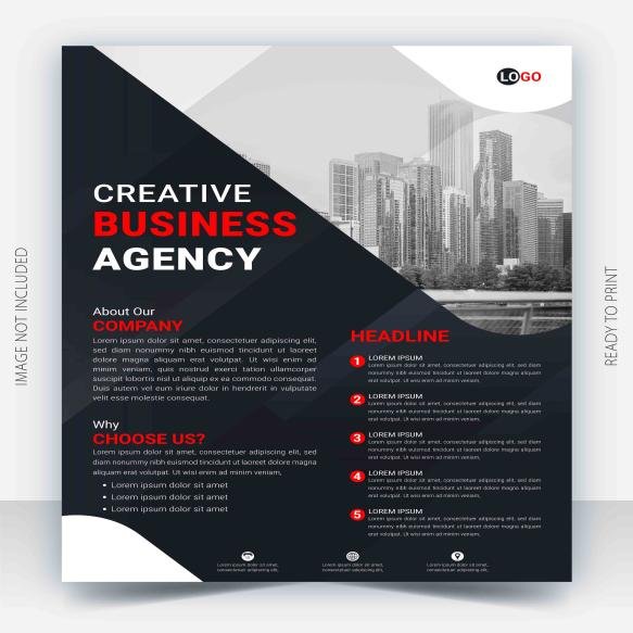 Vector Business Flyer Design Template