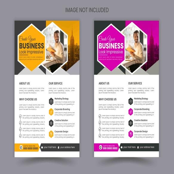 Vector Business Flyer Template Design Print