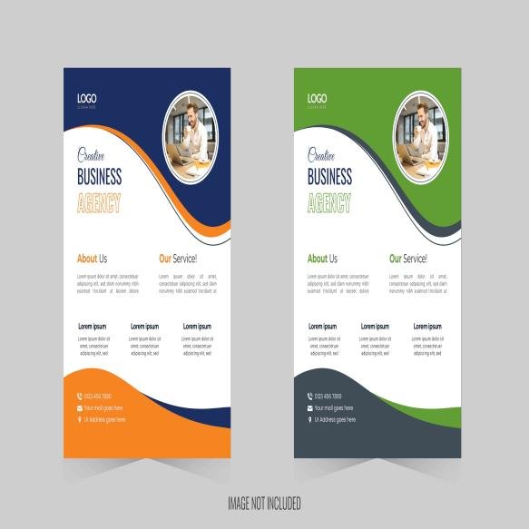 Vector Corporate Business Flyer Design Template