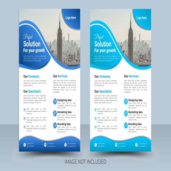 Vector Creative Corporate Business Flyer Template Design (2)