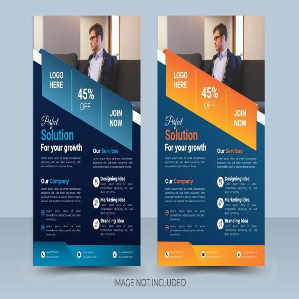 Vector Creative Corporate Business Flyer Template Design (4)