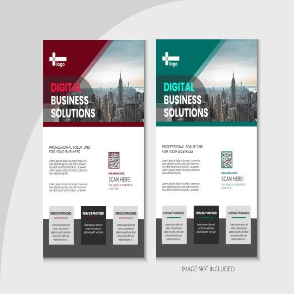 Vector Creative Corporate Business Flyer Template Design (5)