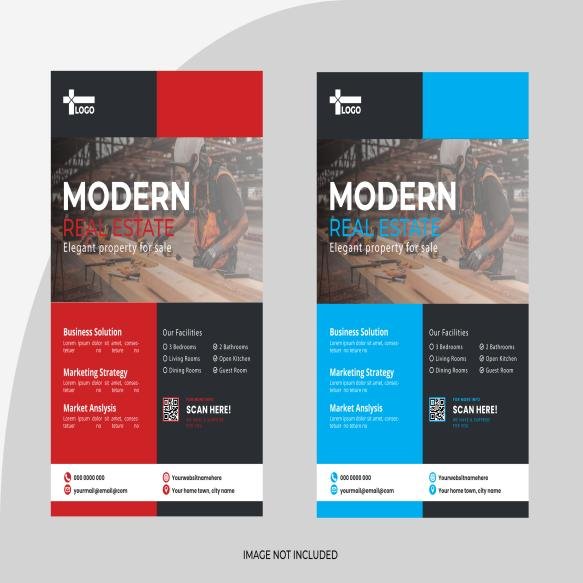 Vector Creative Corporate Business Flyer Template Design (6)