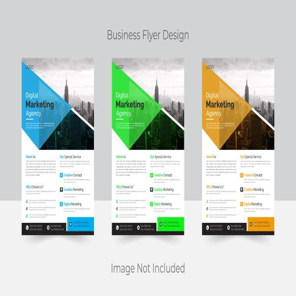 Vector Creative Corporate Business Flyer Template Design (7)