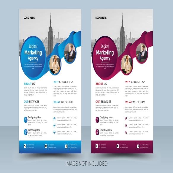 Vector Creative Corporate Business Flyer Template Design (8)