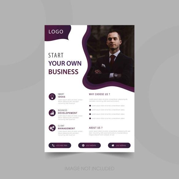 Vector Creative Corporate Modern Business Flyer Template Design