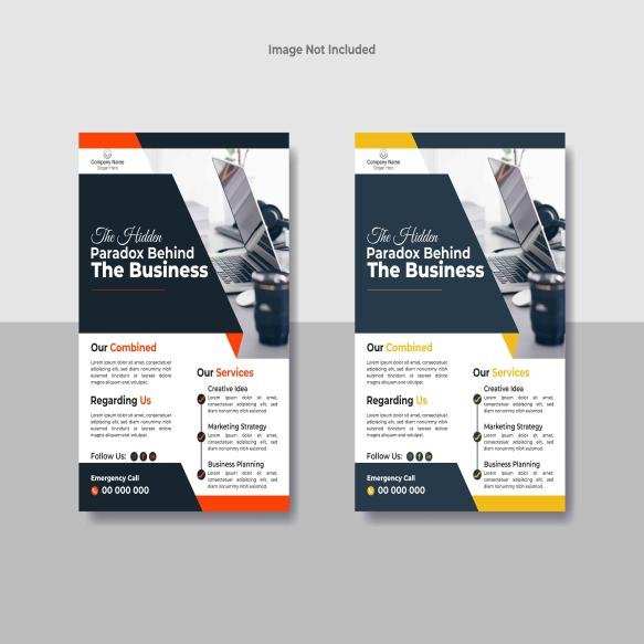 Vector Modern Corporate Business Flyer Design Template