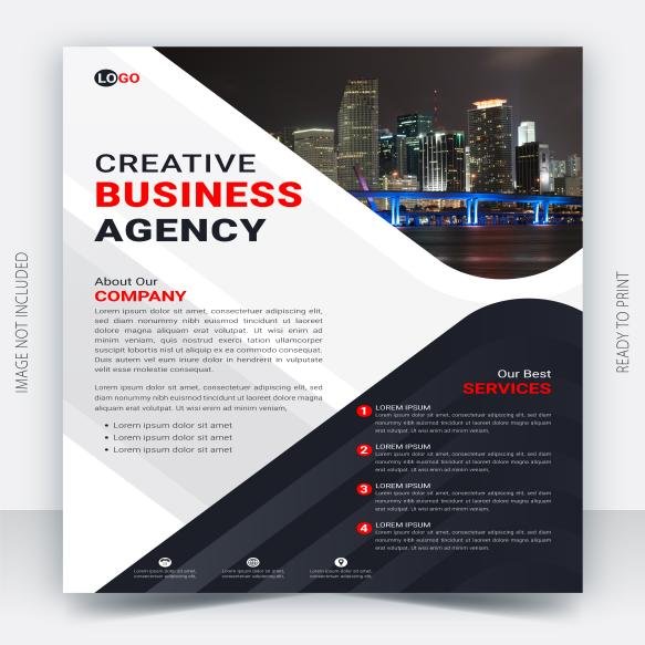 Vector Modern Vector Flyer Template A4 Size Corporate Business Flyer Design With Colorful Shapes (1)
