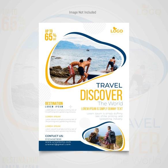 Vertical Travel Flyer Template