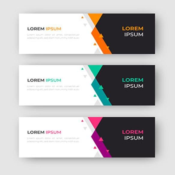 Abstract Design Banner Web Template Set Design Banner Web Template (1)
