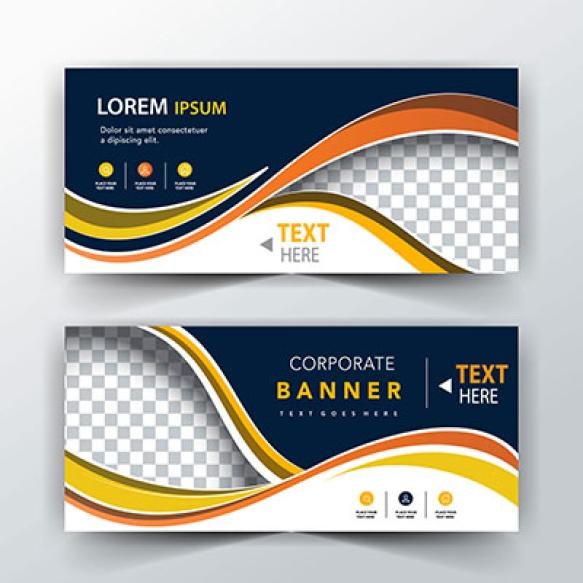 Abstract Swirl Header Template