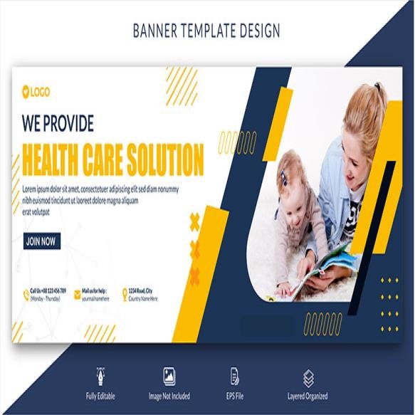 Banner Design We Provide Health Care Solution