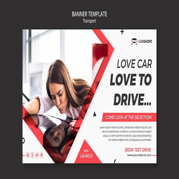 Banner Transport Template Design