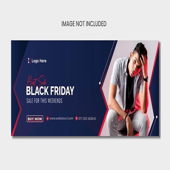 Black Friday Fashion Sale Facebook Social Media Template (1)