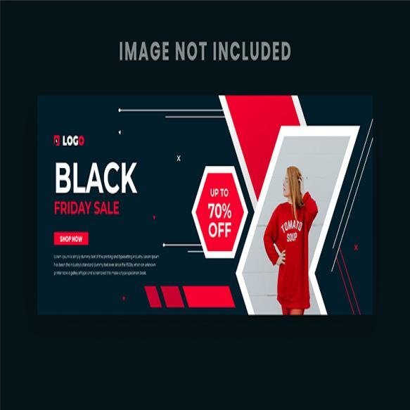 Black Friday Sale Social Media Cover Banner Design
