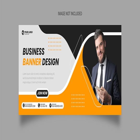 Business Banner Template Background Vector