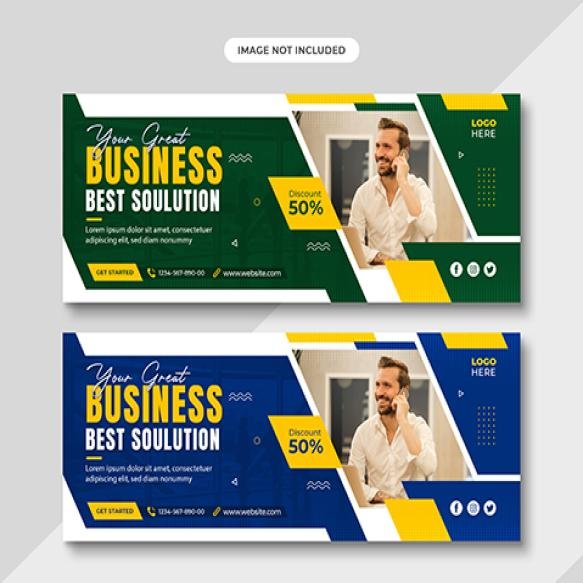 Business Promotion Corporate Facebook Cover Template Business Related Banner Post Design