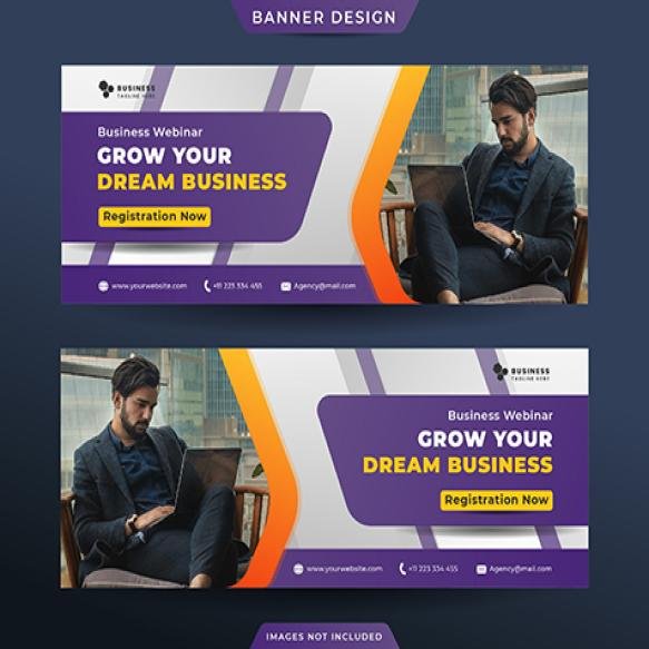 Business Promotion Corporate Social Media Web Banner Facebook Cover Photo Design Template