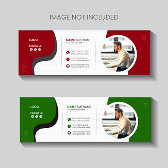 Ceative Email Signature Design Professional Facebook Banner Template