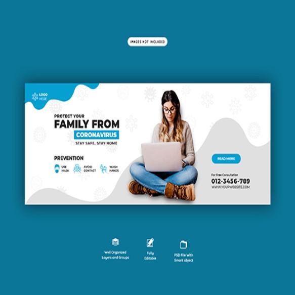 Coronavirus Covid 19 Banner Template