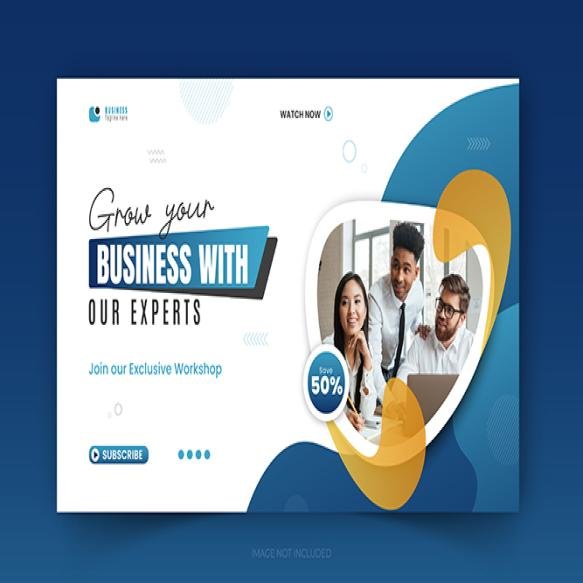Corporate Creative Youtube Video Thumbnail Social Media Cover Web Banner Design