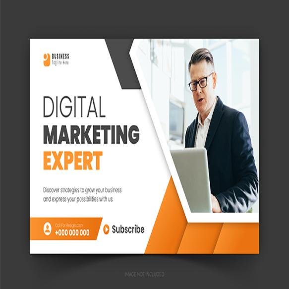 Corporate Creative Youtube Video Thumbnail Social Media Cover Web Banner Design Template